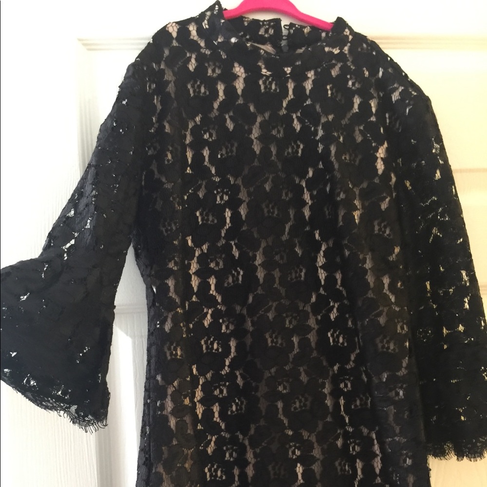 Black lace dress